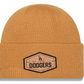 LOS ANGELES DODGERS NEW ERA CORK CUFFED KNIT - TAN