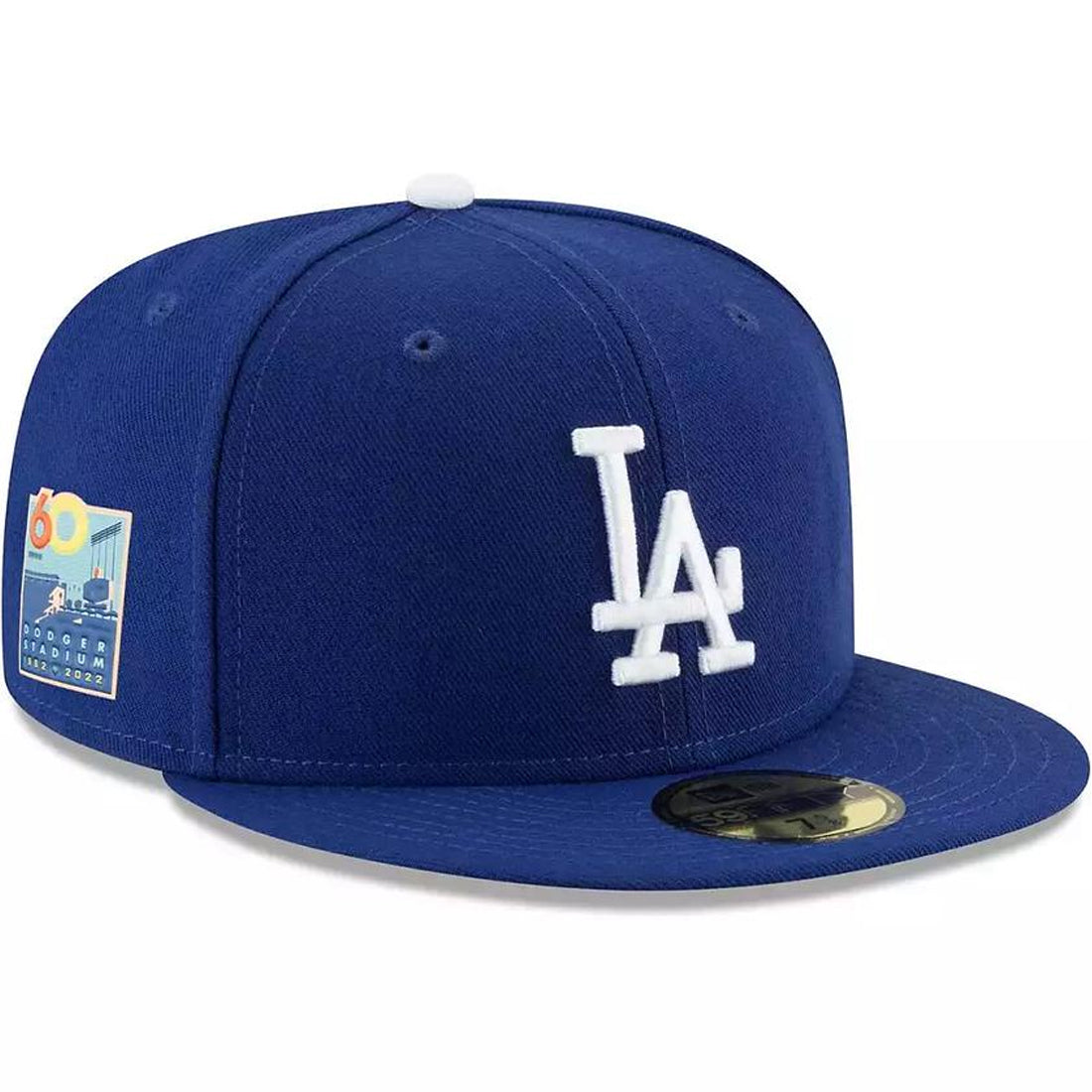 LOS ANGELES DODGERS ONFIELD 60TH ANNIVERSARY 59FIFTY FITTED HAT - BLUE