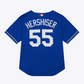 LOS ANGELES DODGERS OREL HERSHISER MEN'S MITCHELL & NESS 2000 AUTHENTIC BATTING PRACTICE JERSEY