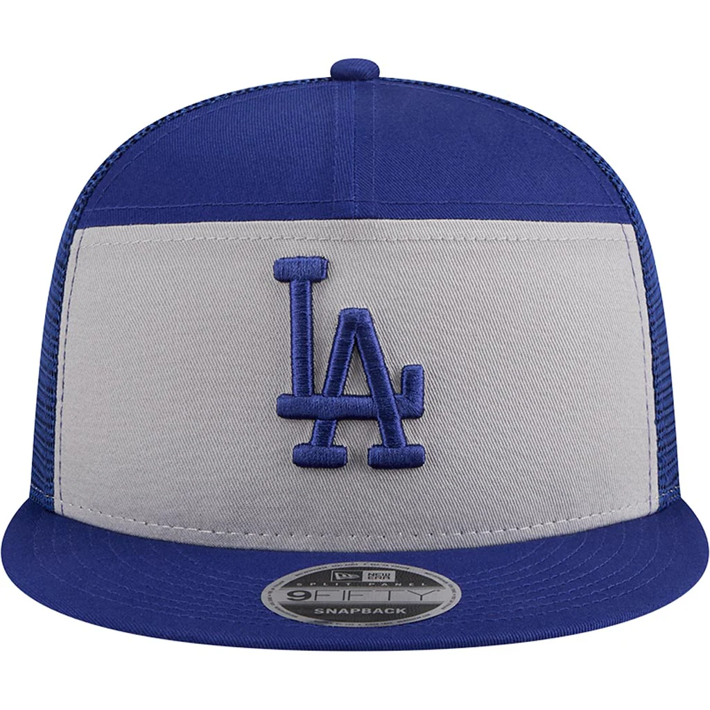 LOS ANGELES DODGERS OUTDOOR SPLIT PANEL TRUCKER 9FIFTY SNAPBACK HAT