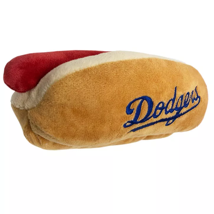 LOS ANGELES DODGERS PETS FIRST PLUSH HOT DOG TOY
