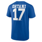 LOS ANGELES DODGERS SHOHEI OHTANI MEN'S NAME AND NUMBER T-SHIRT (PRE-ORDER)