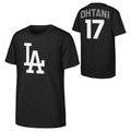 LOS ANGELES DODGERS SHOHEI OHTANI YOUTH OUTERSTUFF NAME AND NUMBER T-SHIRT - BLACK