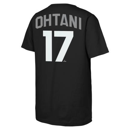 LOS ANGELES DODGERS SHOHEI OHTANI YOUTH OUTERSTUFF NAME AND NUMBER T-SHIRT - BLACK