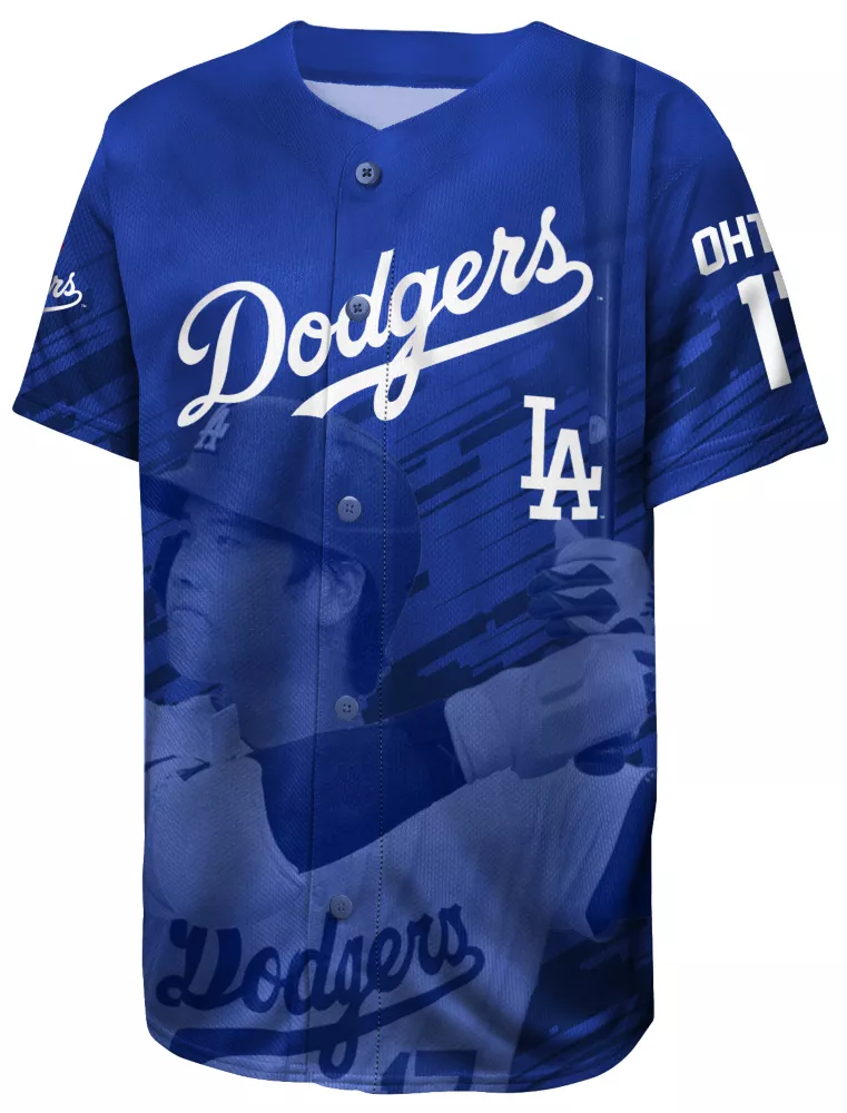 LOS ANGELES DODGERS SHOHEI OHTANI YOUTH SUBLIMATION REPLICA JERSEY - BLUE