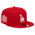 LOS ANGELES DODGERS SIDEPATCH 2020 WORLD SERIES 59FIFTY FITTED HAT -  RED/WHITE