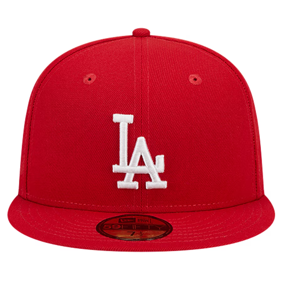 LOS ANGELES DODGERS SIDEPATCH 2020 WORLD SERIES 59FIFTY FITTED HAT -  RED/WHITE
