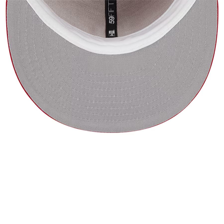 LOS ANGELES DODGERS SIDEPATCH 2020 WORLD SERIES 59FIFTY FITTED HAT -  RED/WHITE