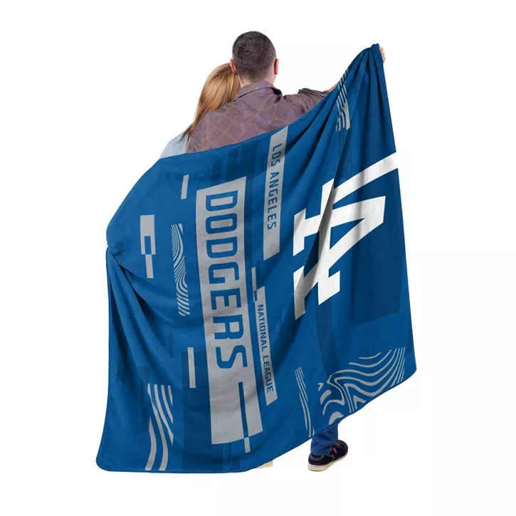 LOS ANGELES DODGERS DIGITIZE 60"X80" ROYAL PLUSH RASCHEL BLANKET