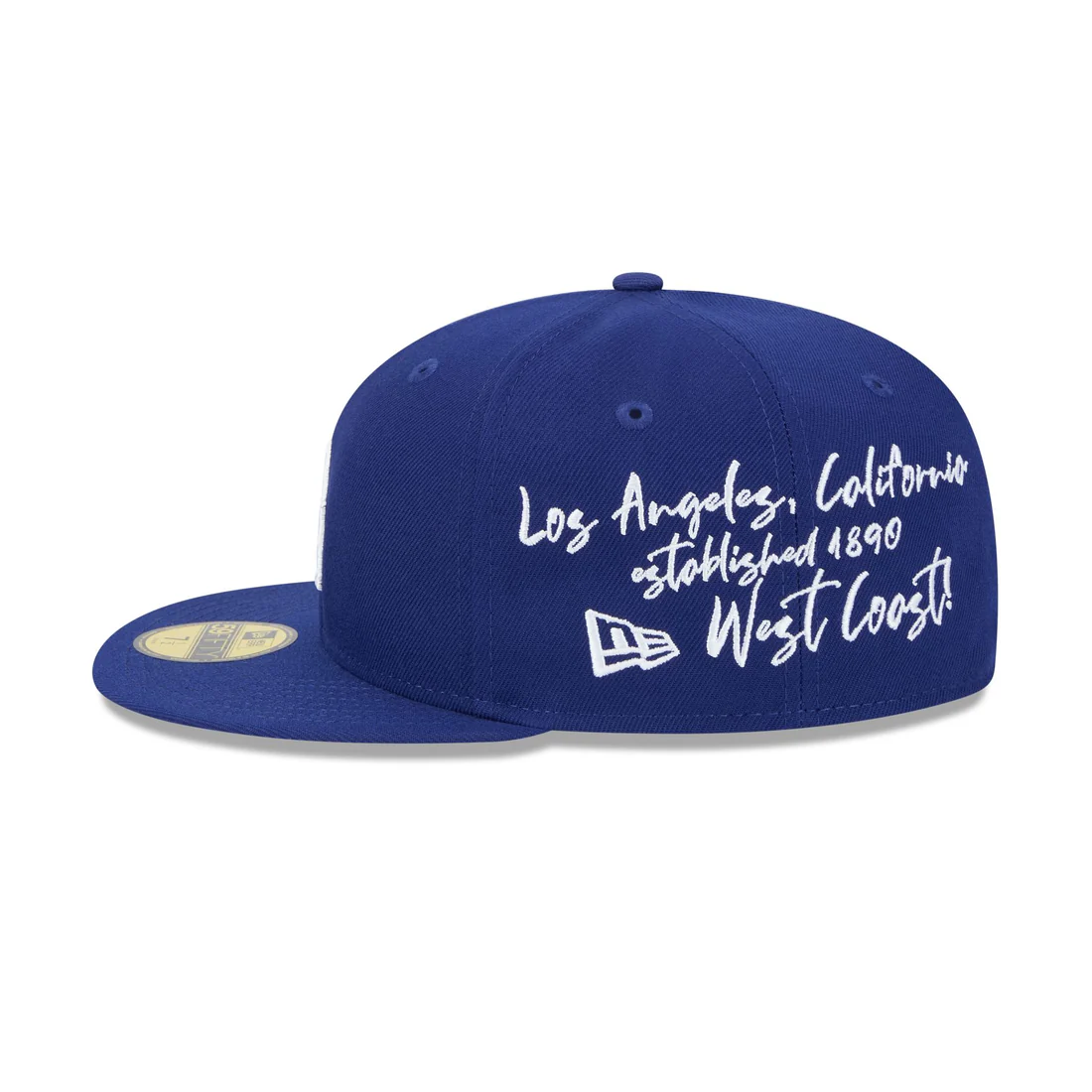 LOS ANGELES DODGERS TEAM VERBIAGE 59FIFTY FITTED HAT - BLUE