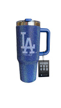LOS ANGELES DODGERS THE MEMORY COMPANY 40 OZ BLING COLOSSAL TUMBLER - BLUE