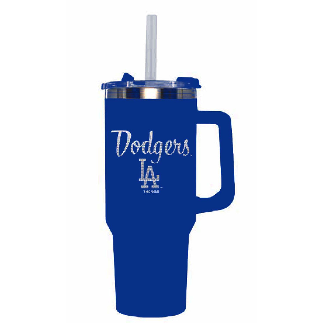 LOS ANGELES DODGERS THE MEMORY TUMBLER 40 OZ. SINGLE HIT BLING TUMBLER - BLUE