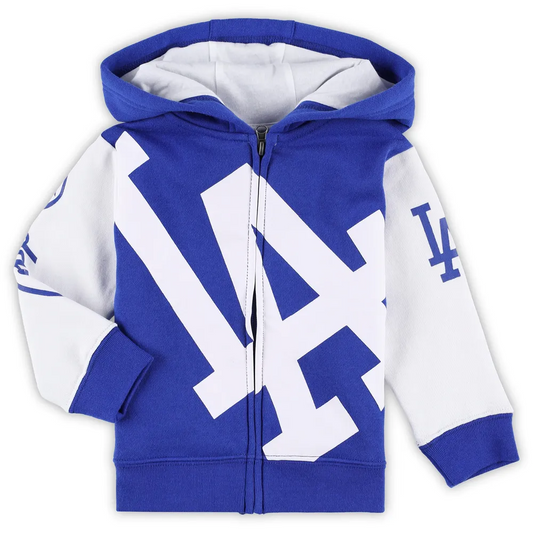 LOS ANGELES DODGERS TODDLER POSTER BOARD ZIP-UP HOODED SWEATSHIRT