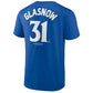 LOS ANGELES DODGERS TYLER GLASNOW MEN'S 2025 WORLD SERIES NAME & NUMBER T-SHIRT - BLUE