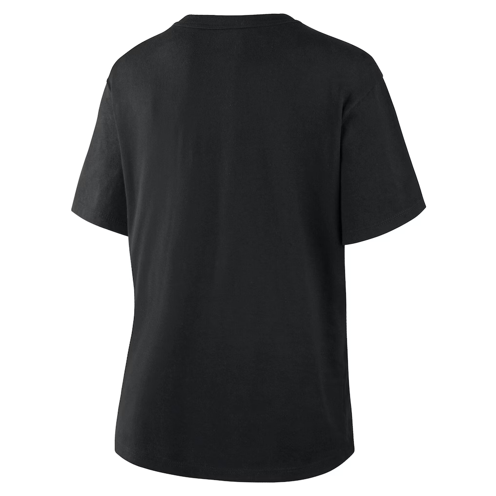 LOS ANGELES DODGERS WOMEN'S 2025 WORLD SERIES CHAMPIONS LOCKER ROOM PARADE DAY T-SHIRT - BLACK/GOLD