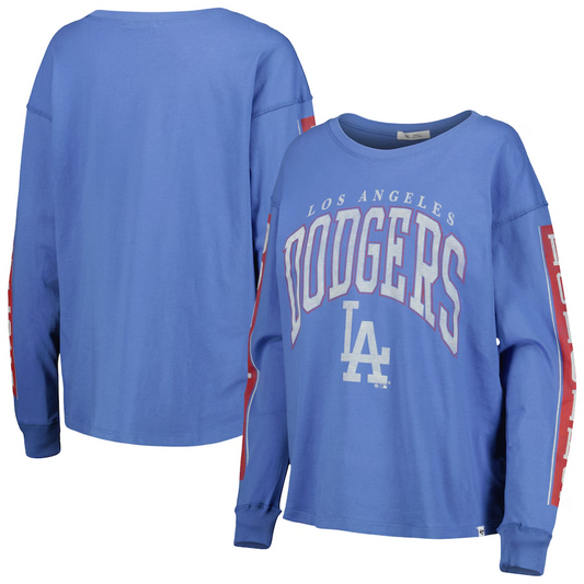 LOS ANGELES DODGERS WOMEN'S '47 BRAND MUSE SYDNEY LONG SLEEVE T-SHIRT