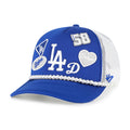 LOS ANGELES DODGERS WOMEN'S '47 BRAND RALLY ON HITCH ADJUSTABLE HAT - BLUE