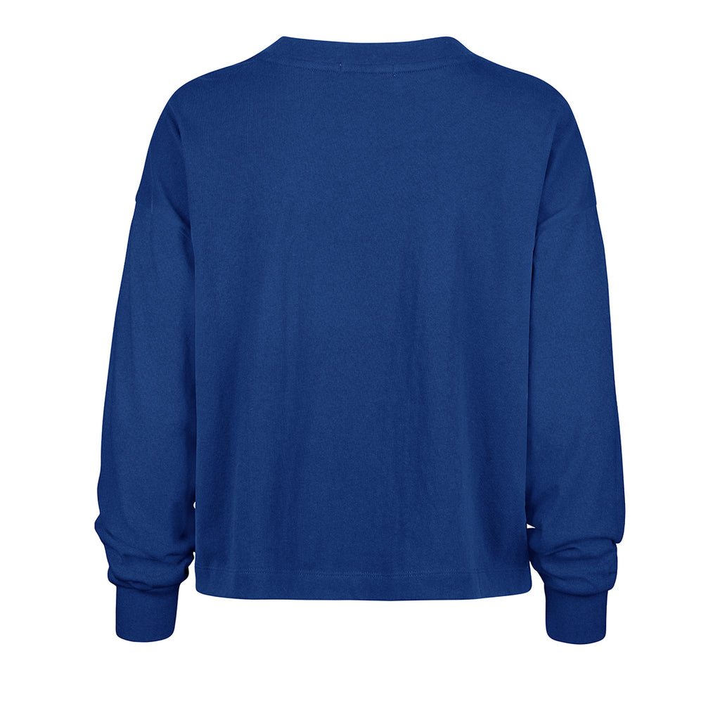 LOS ANGELES DODGERS WOMEN'S '47 BRAND VIBE CHECK LONG SLEEVE T-SHIRT - BLUE