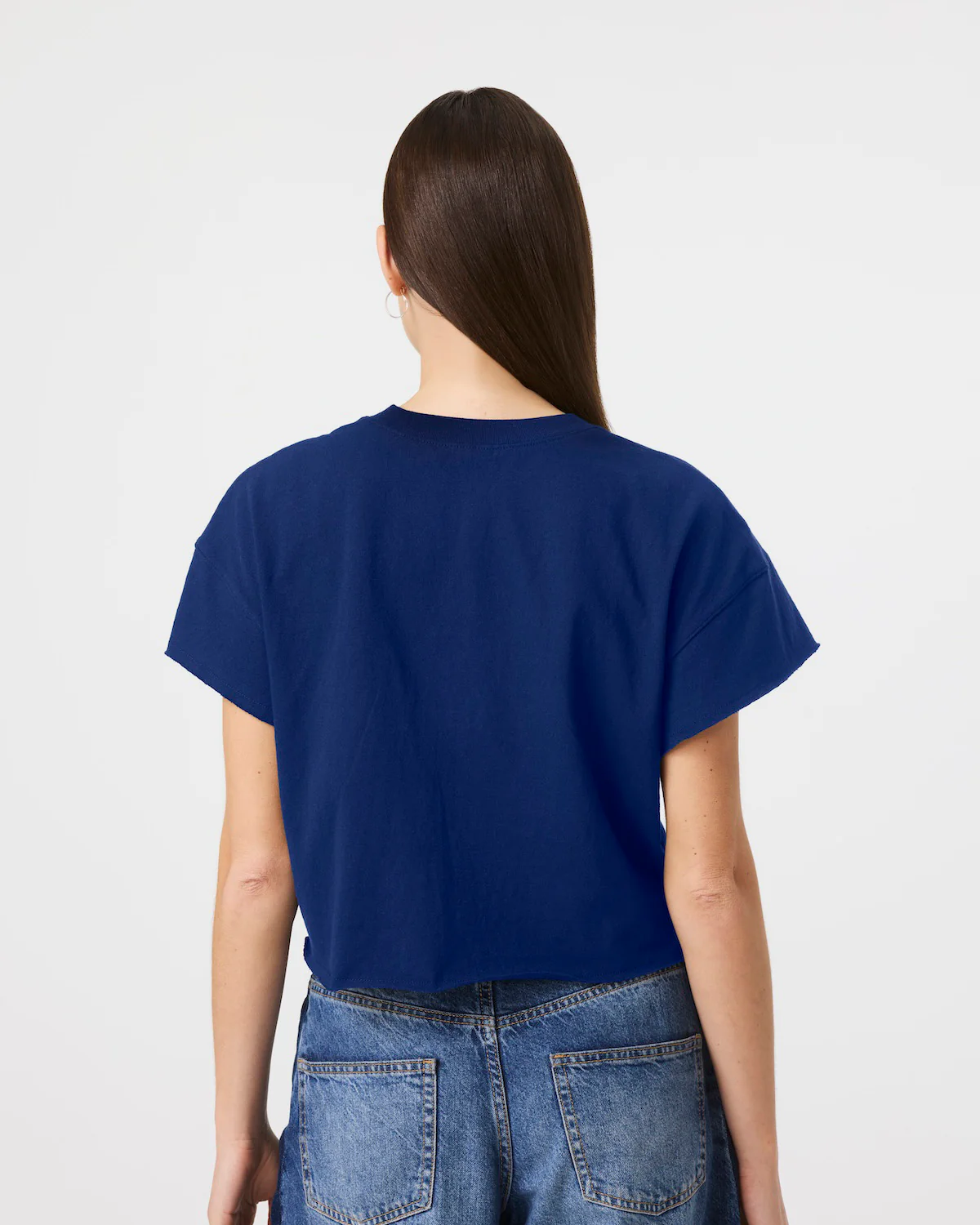 LOS ANGELES DODGERS WOMEN'S '47 BRAND WIN BIG OVERSIZED NOTCH NECK T-SHIRT - BLUE