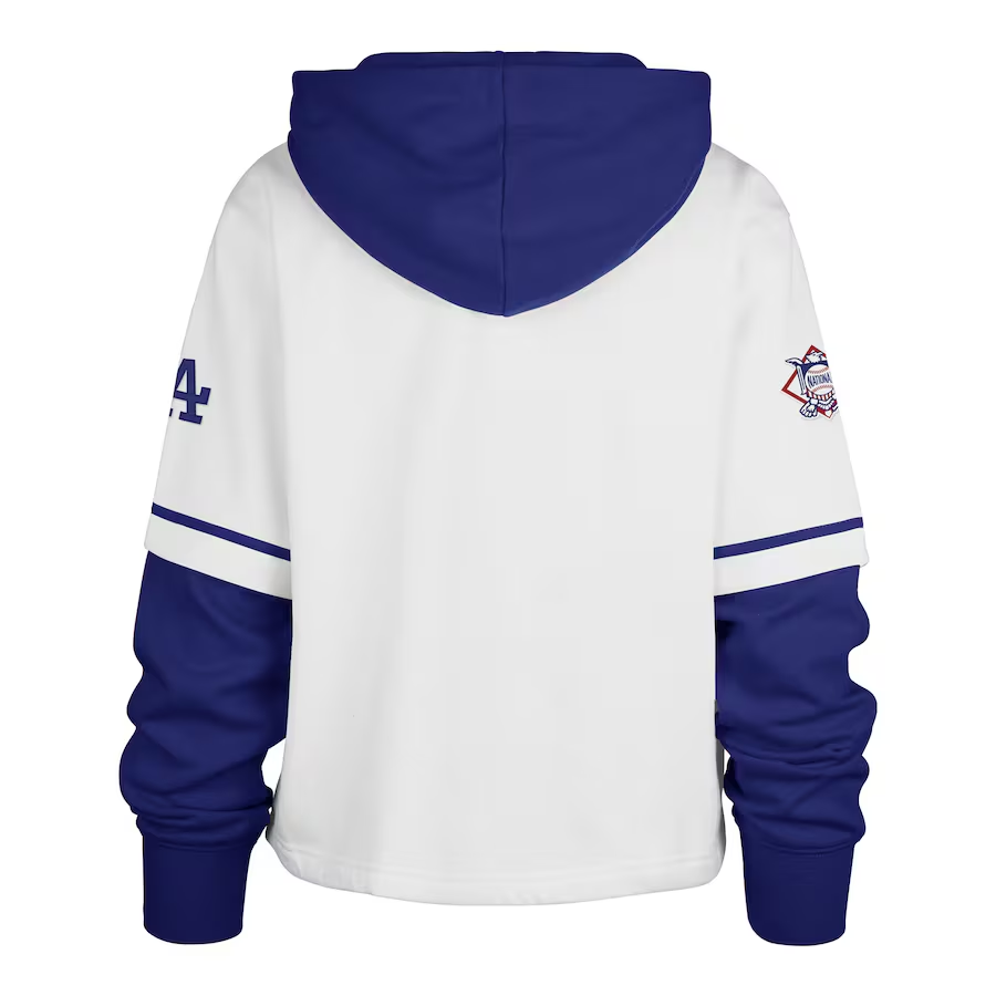 LOS ANGELES DODGERS WOMEN'S '47 BRAND TRIFECTA SHORTSTOP PULLOVER SWEATSHIRT