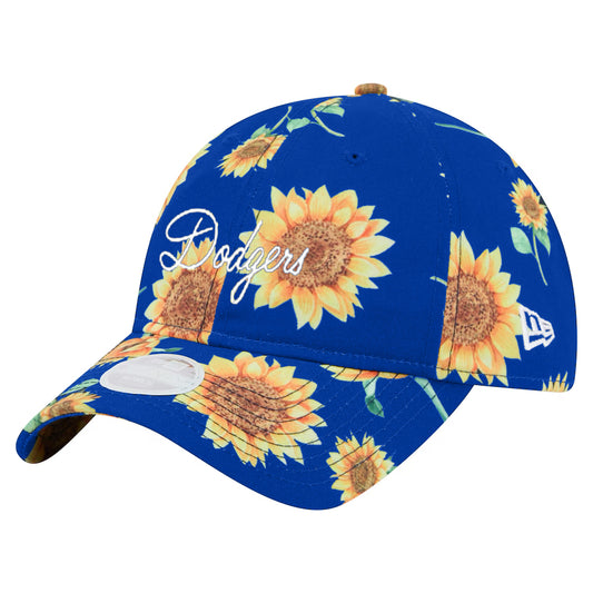 LOS ANGELES DODGERS WOMEN'S ADVENTURE SUNFLOWER 9TWENTY ADJUSTABLE HAT - BLUE
