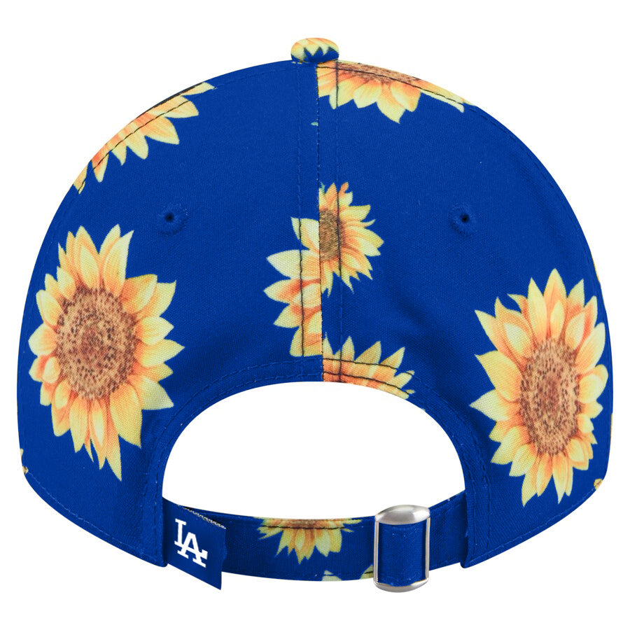 LOS ANGELES DODGERS WOMEN'S ADVENTURE SUNFLOWER 9TWENTY ADJUSTABLE HAT - BLUE