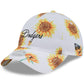 LOS ANGELES DODGERS WOMEN'S ADVENTURE SUNFLOWER 9TWENTY ADJUSTABLE HAT - WHITE