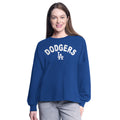 LOS ANGELES DODGERS WOMEN'S ATHLETIC SWEATER - BLUE