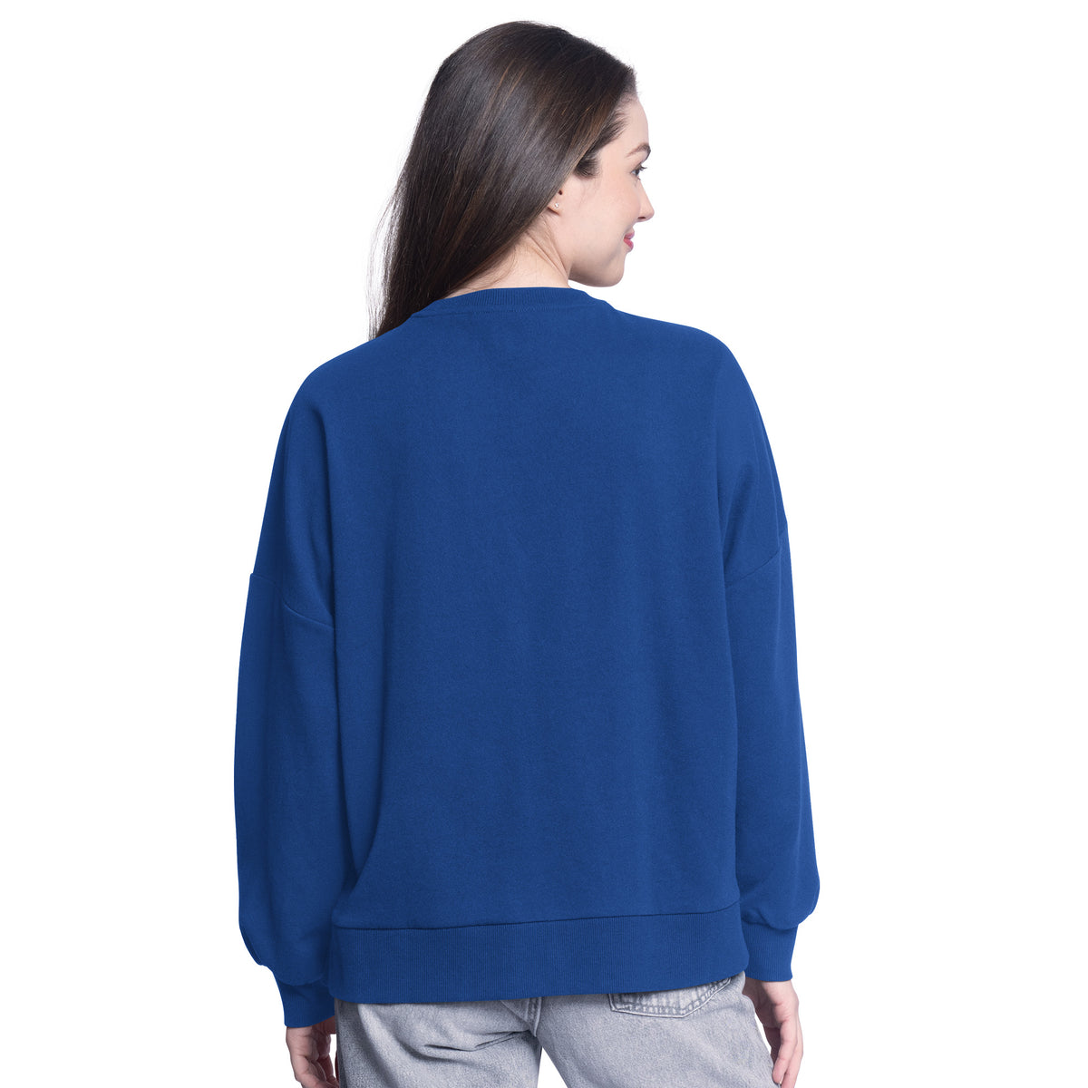 LOS ANGELES DODGERS WOMEN'S ATHLETIC SWEATER - BLUE