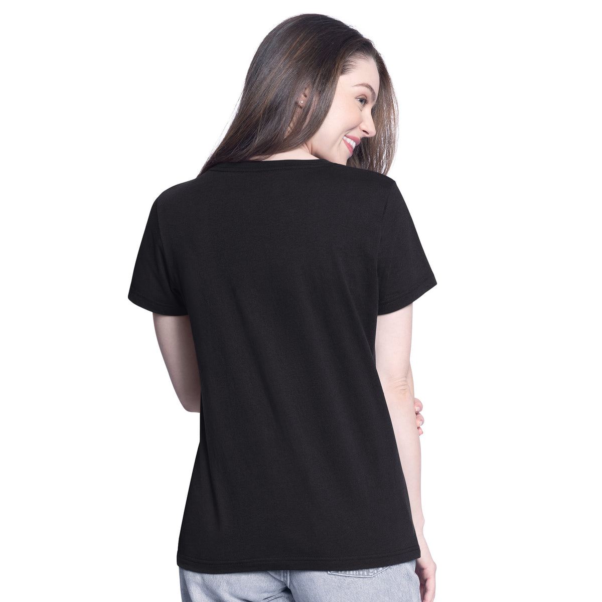 LOS ANGELES DODGERS WOMEN'S BATTER UP T-SHIRT - BLACK