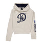 LOS ANGELES DODGERS WOMEN'S CITY CONNECT LOGO PULLOVER HOODED SWEATSHIRT