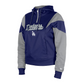 LOS ANGELES DODGERS WOMEN'S COLOR BLOCK FLEECE 1/4 ZIP HOODED SWEATSHIRT