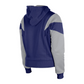 LOS ANGELES DODGERS WOMEN'S COLOR BLOCK FLEECE 1/4 ZIP HOODED SWEATSHIRT