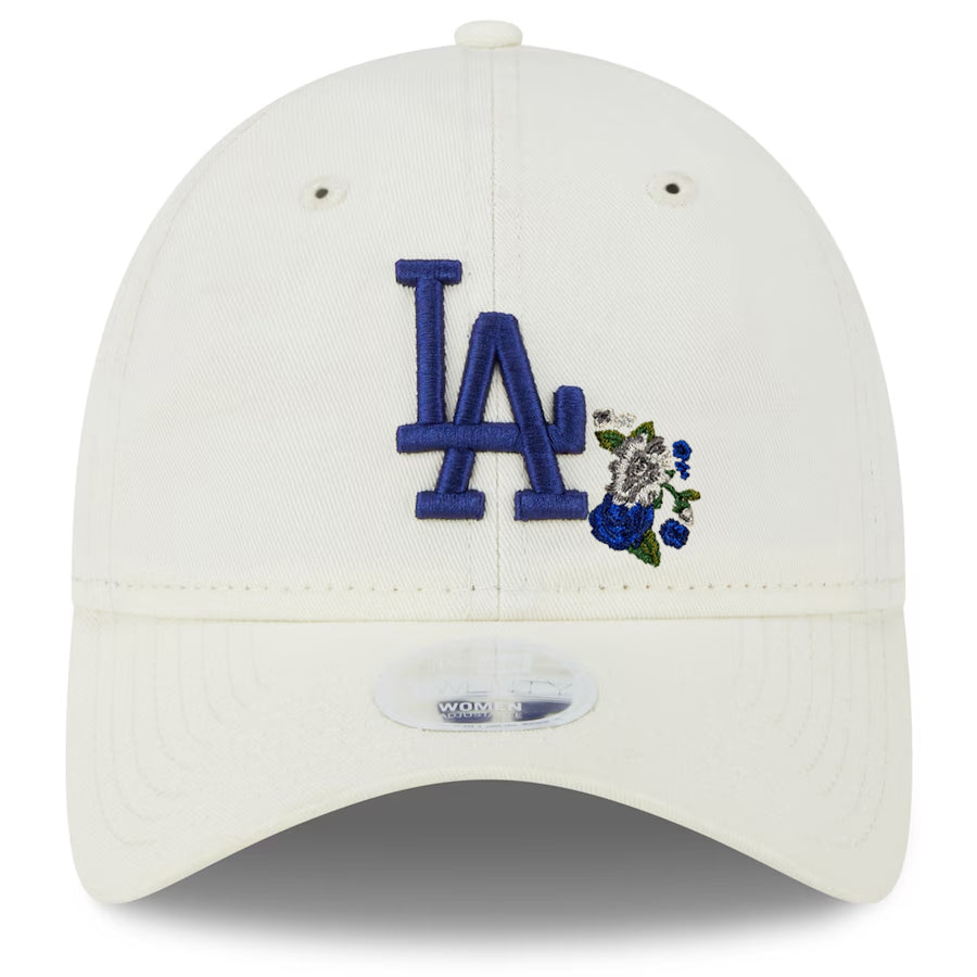 LOS ANGELES DODGERS WOMEN'S FLORAL 9TWENTY ADJUSTABLE - CREAM