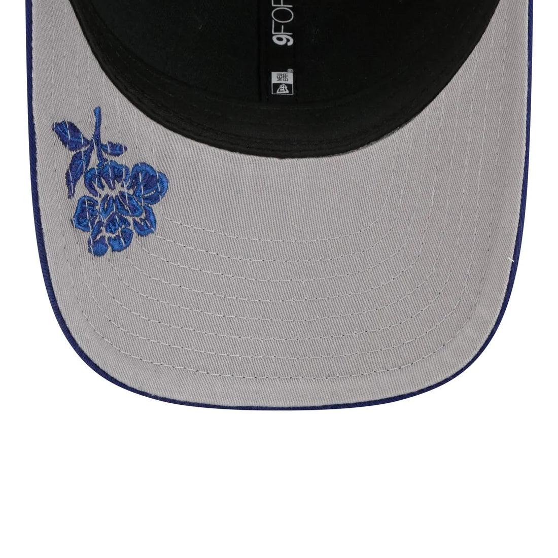 LOS ANGELES DODGERS WOMEN'S FLORAL MESH 9FORTY M-CROWN TRUCKER HAT - BLUE