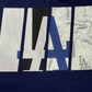 LOS ANGELES DODGERS WOMEN'S FOIL SPLIT CROP TOP