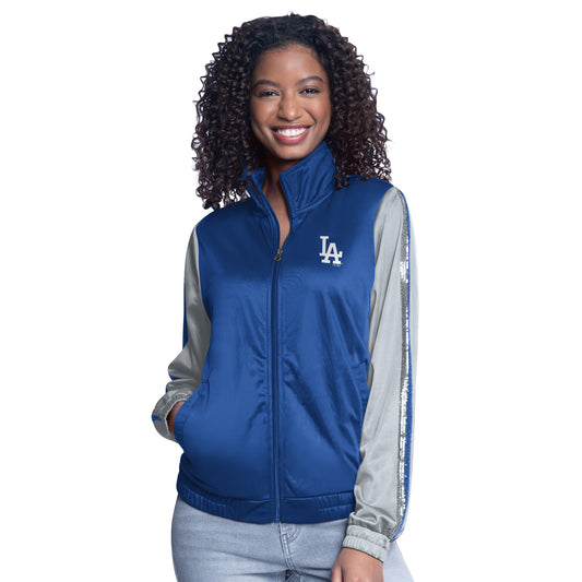 LOS ANGELES DODGERS WOMEN'S GEAR TRACK JACKET - BLUE