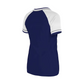 LOS ANGELES DODGERS WOMEN'S GLITTER SCRIPT RAGLAN V-NECK T-SHIRT - BLUE