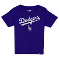 LOS ANGELES DODGERS WOMEN'S NEW ERA EVERGREEN BASIC T-SHIRT - BLUE