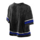 LOS ANGELES DODGERS WOMEN'S NEW ERA LIFE STYLE STONE WASH BOXY CROPPED T-SHIRT - BLACK