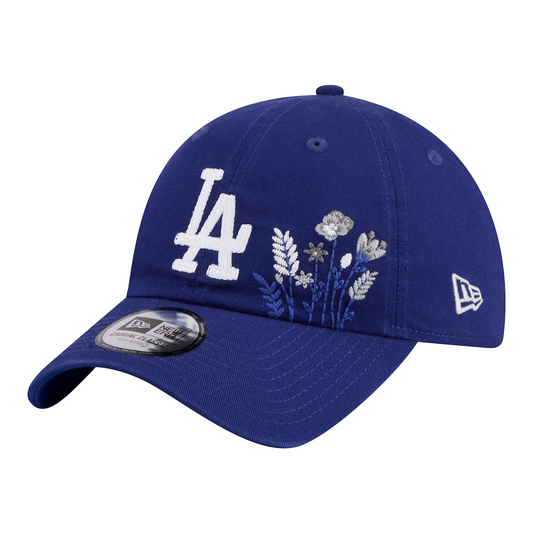 LOS ANGELES DODGERS WOMEN'S NEW ERA WILDFLOWER CASUAL CLASSIC ADJUSTABLE HAT - BLUE