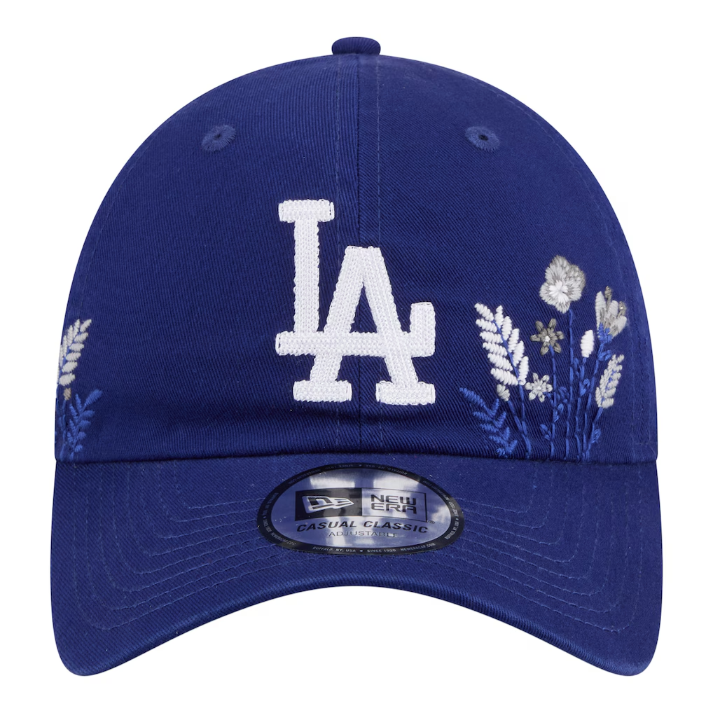 LOS ANGELES DODGERS WOMEN'S NEW ERA WILDFLOWER CASUAL CLASSIC ADJUSTABLE HAT - BLUE