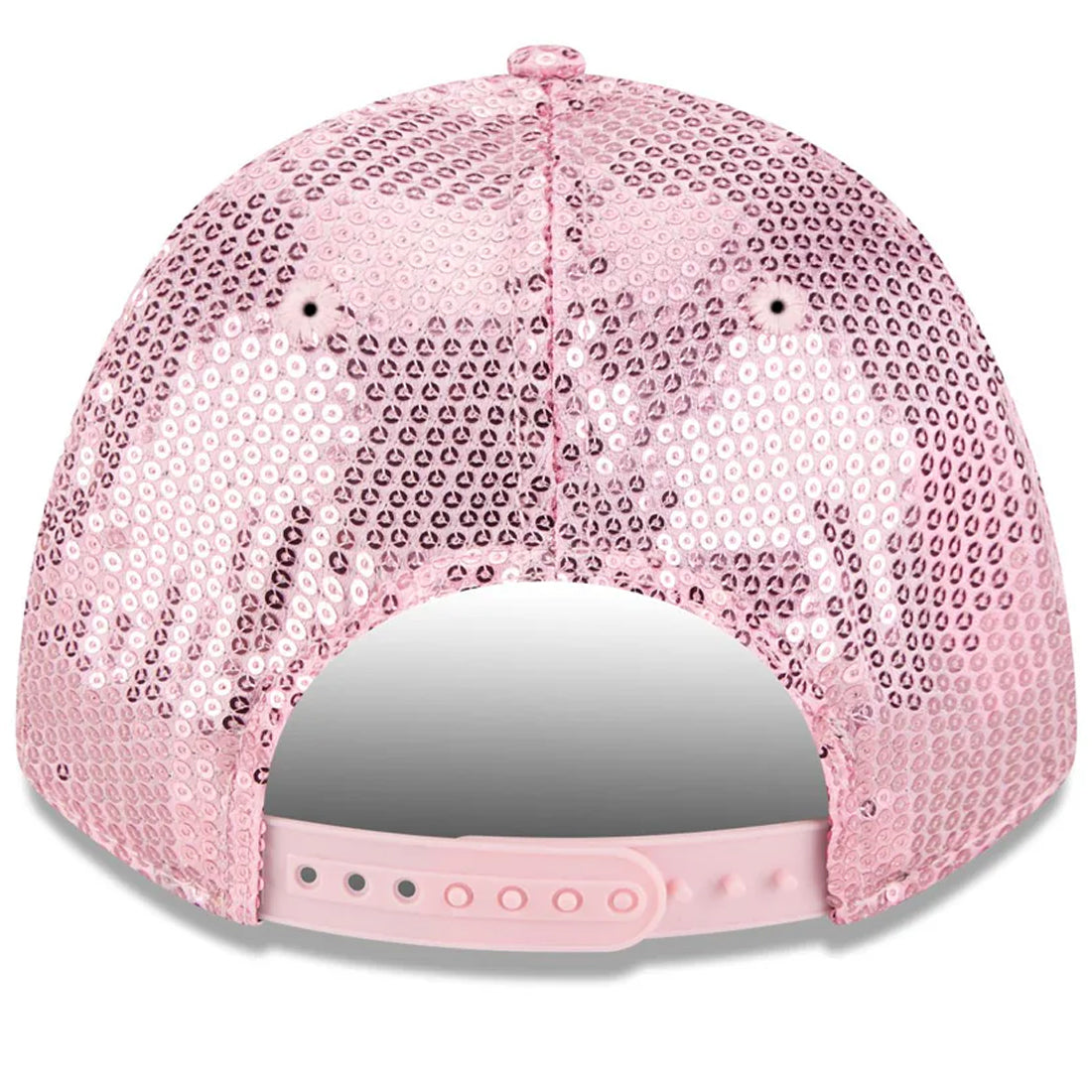 LOS ANGELES DODGERS WOMEN'S SEQUIN 9FORTY M-CROWN SNAPBACK HAT - PINK