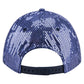 LOS ANGELES DODGERS WOMEN'S SEQUIN SCRIPT 9FORTY M-CROWN ADJUSTABLE HAT - NAVY