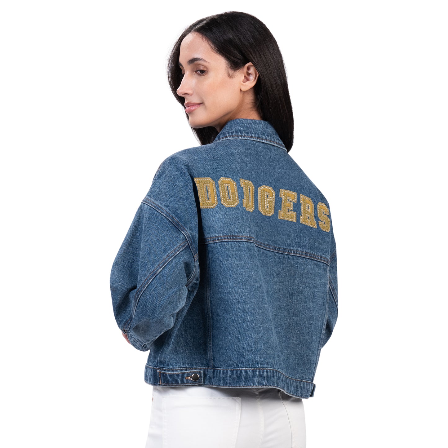 LOS ANGELES DODGERS WOMEN'S VICTORY DENIM JACKET