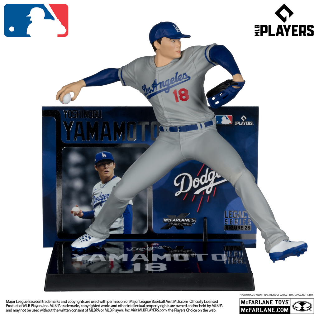 LOS ANGELES DODGERS YOSHINOBU YAMAMOTO MLB LEGACY 7" MCFARLANE SPORTS PICK FIGURE