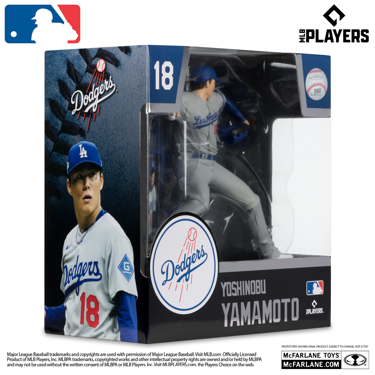 LOS ANGELES DODGERS YOSHINOBU YAMAMOTO MLB LEGACY 7" MCFARLANE SPORTS PICK FIGURE