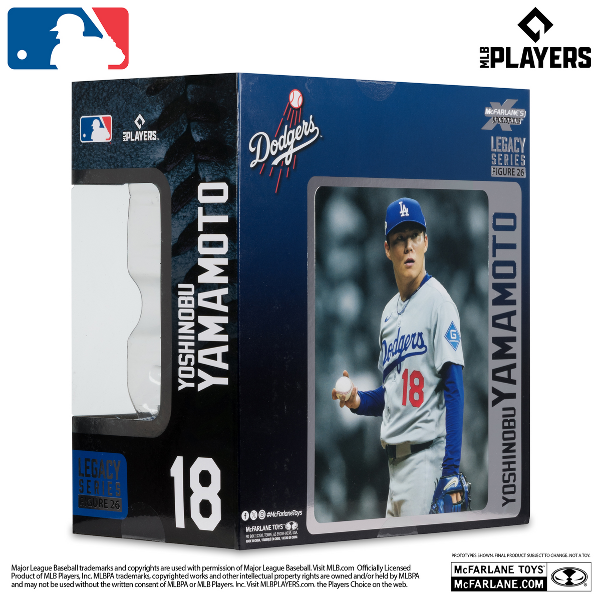 LOS ANGELES DODGERS YOSHINOBU YAMAMOTO MLB LEGACY 7" MCFARLANE SPORTS PICK FIGURE