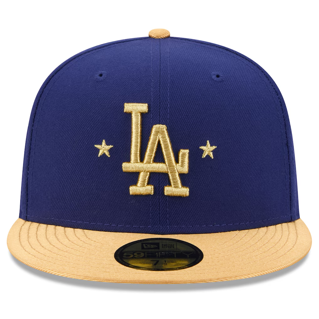LOS ANGELES DODGERS YOUTH 2026 MLB GOLD COLLECTION 59FIFYT FITTED HAT - BLUE/GOLD