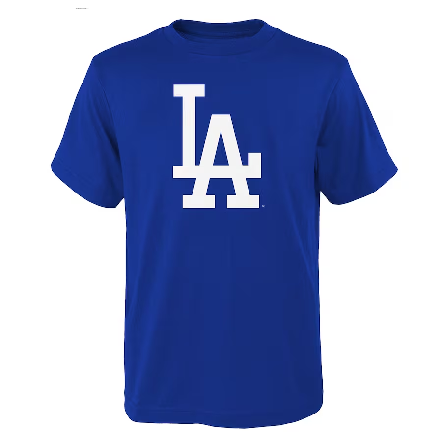 Outerstuff Youth Royal Los Angeles Dodgers Logo Primary Team T-Shirt Size: Extra Large